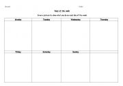 English worksheet: Days of Week Worksheet