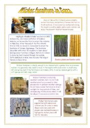 English Worksheet: What do you know about Palestine? part 5 - Wicker furniture in Gaza 