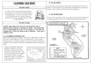 English Worksheet: California Gold Rush (Part 1)