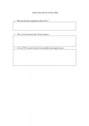 English Worksheet: harry potter 