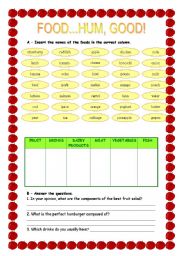 Food - vocabulary exercises