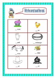 English worksheet: Alphabet