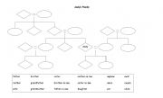 English worksheet: Family Tree Game
