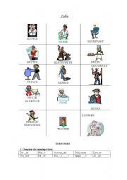 English Worksheet: Jobs