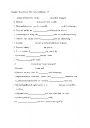 English worksheet: cancouldbeableto