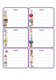 English Worksheet: Every Day spell 2