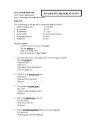 English Worksheet: Present Continuous