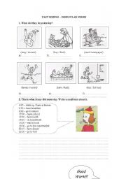 English Worksheet: Irregular verbs - Past Simple - Part II