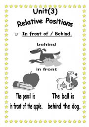 English Worksheet: Relative Positions