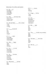 English Worksheet: simple present worksheet