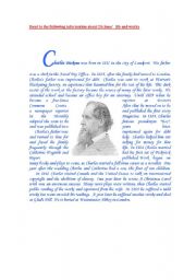 English Worksheet: CHARLES DICKENS