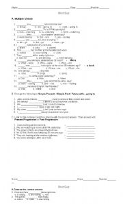 English Worksheet: mixed grammar