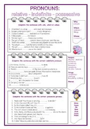 English Worksheet: Pronouns