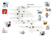 English Worksheet: Daily activities crossword