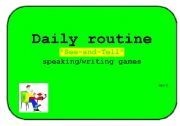 English Worksheet: daily routine