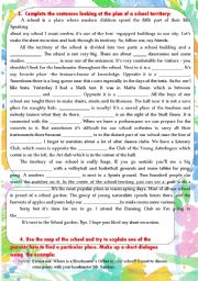 English Worksheet: School territory page 2