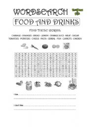 English Worksheet: I like 