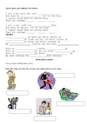 English Worksheet: SONG Alesha Dixon The boy does nothing