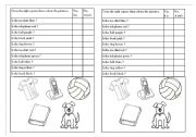 English worksheet: Lets find out...