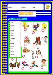 English Worksheet: SIMPLE PAST IRREGULAR VERBS