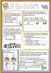 English Worksheet: at the doctor�s