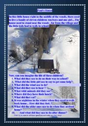 English Worksheet: Pauls house - Used to