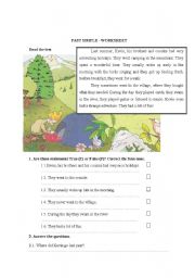 English Worksheet: Irregular verbs - Past simple