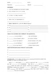 English worksheet: ENGLISH PROGRESS 1