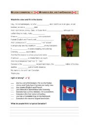 English Worksheet: patriotism and pride - Canadian Molson commercial