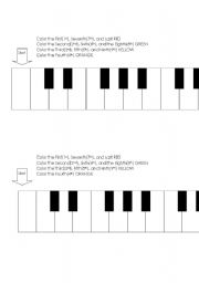 English Worksheet: Ordinals and Color Words