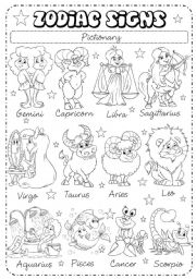 Zodiac Signs (1/3) - Pictionary