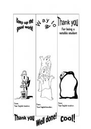 English worksheet: Book Marks