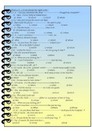 English Worksheet: structures 5