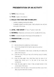 English Worksheet: A spider in the bedroom