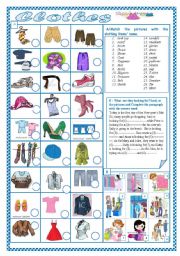 English Worksheet: Clothes