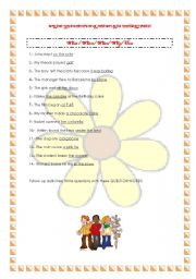 English Worksheet: Questions in Past Simple tense