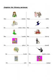 English Worksheet: present continuous 7