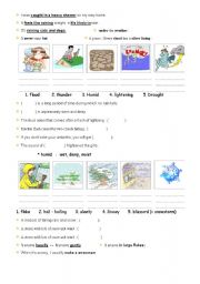 English Worksheet: How is the weather (4 of 5)