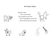 English worksheet: HEY DIDDLE DIDDLE