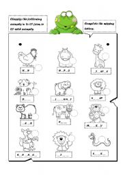 Learning animals vocabulary