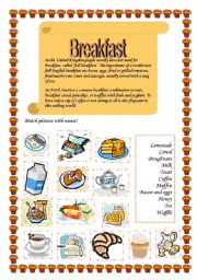 English Worksheet: Breakfast