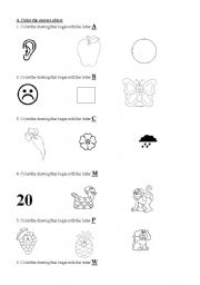 English worksheet: the alphabet