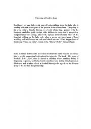 English Worksheet: Chosing a book to share