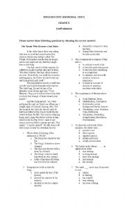 English worksheet: English Remdial