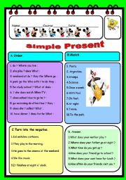 English Worksheet: Present Simple