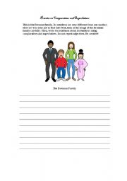 English worksheet: Comparatives and Superlatives