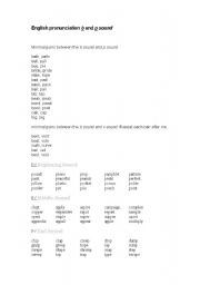 English worksheet: Pronunciaion P and B sound