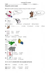 English Worksheet: quiz