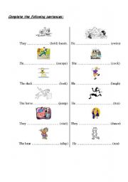 English worksheet: present continuous 6