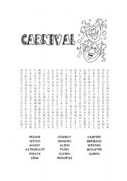 English Worksheet: Carnival